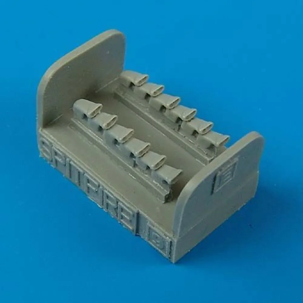 Resinové výfuky Quickboost QB72184 Fishtail pro Spitfire Mk. IX v měřítku 1/72