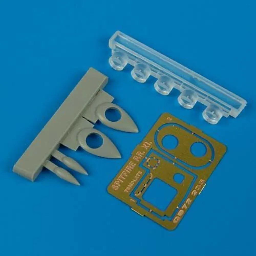 Detailní sada QuickBoost QB72235 kamery pro Spitfire PR XI v měřítku 1/72 pro model Hasegawa