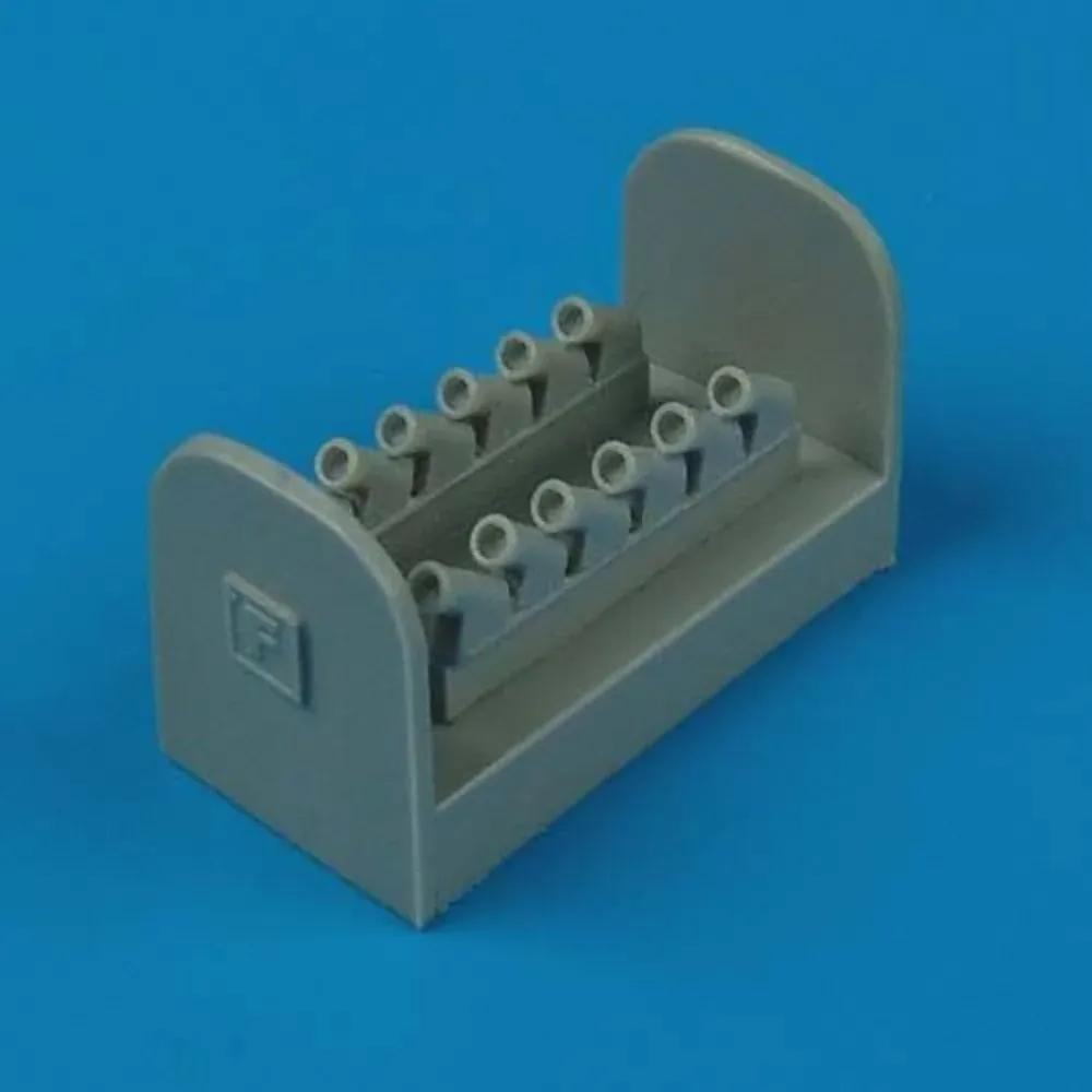 Resinové výfuky Quickboost QB72240 pro model Spitfire Mk. XIV 1/72 Fujimi