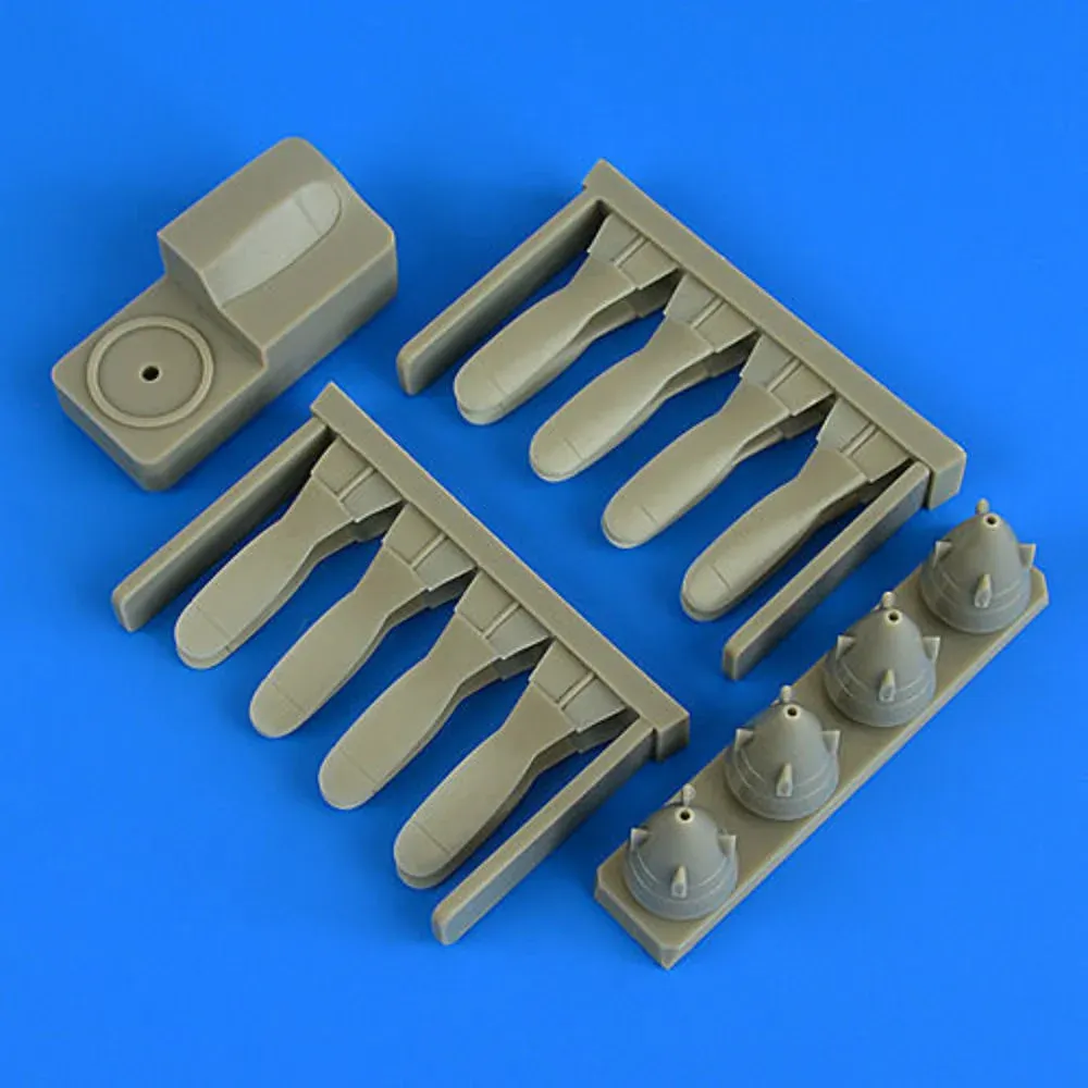Resinové vrtule Quickboost QB72555 pro P-3 Orion 1/72 s montážním přípravkem