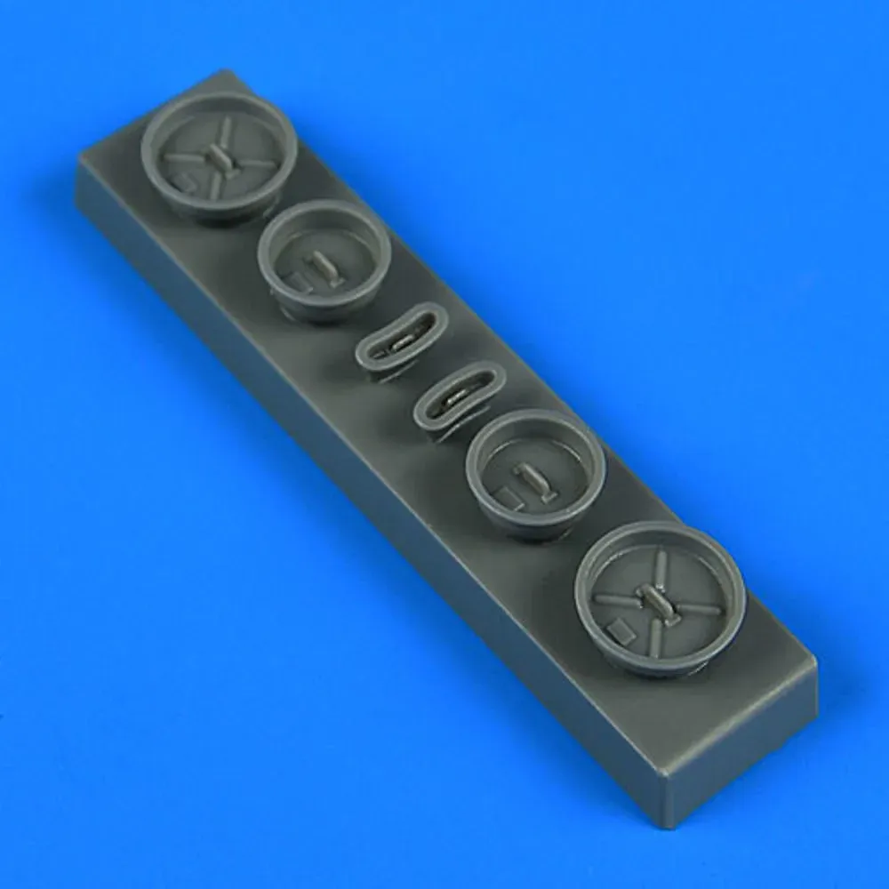 Resinové kryty vstupů vzduchu Quickboost QB72652 FOD covers pro E-2 Hawkeye 1/72 Hasegawa