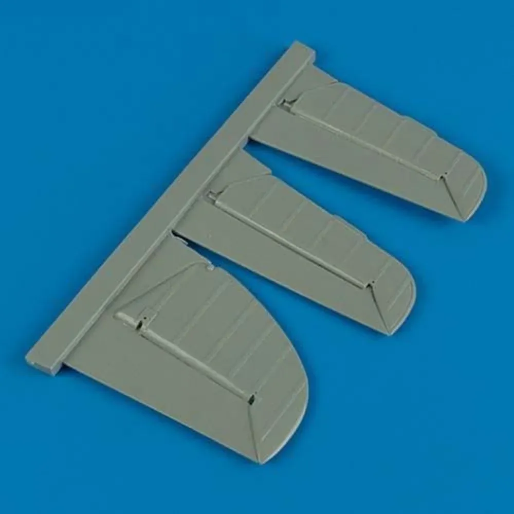 Resinový stabilizátor Quickboost QB32106 pro model Bf 109F v měřítku 1/32 od Hasegawy