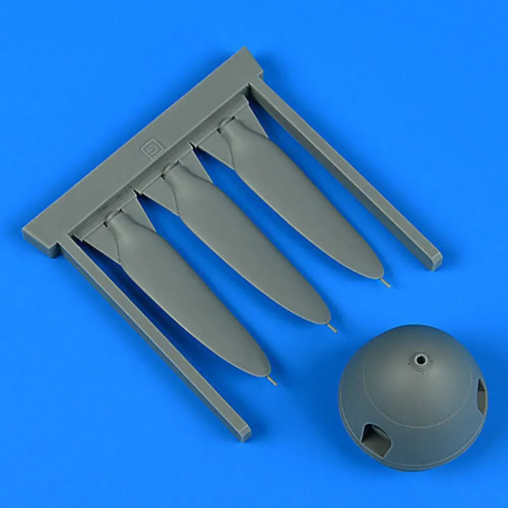 Náhradní vrtule Aires Quickboost QB32248 pro Bf 109G v měřítku 1/32, doplněk k modelu Hasegawa