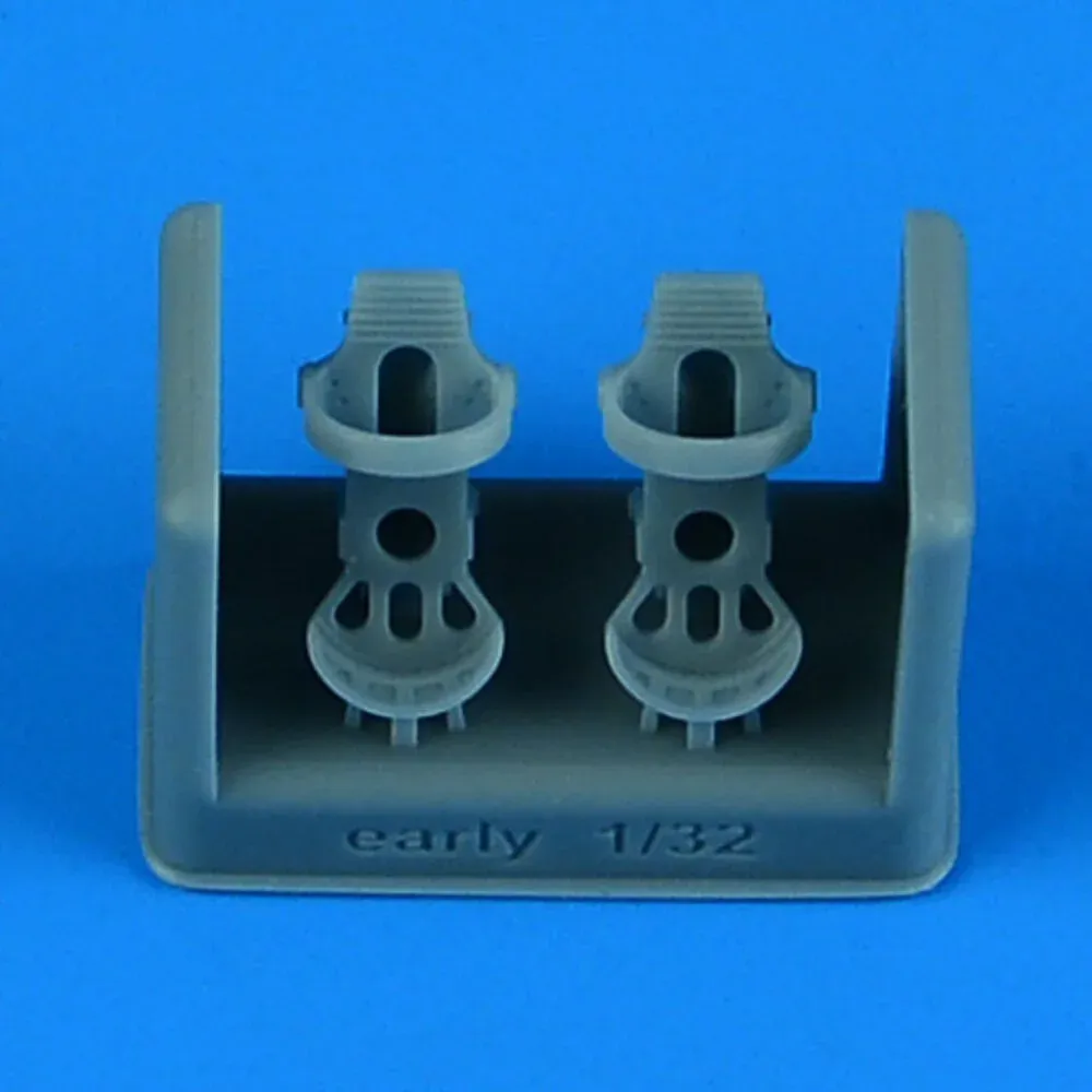 Resinová sada Quickboost QB32334 pedály německé Luftwaffe rané verze v měřítku 1/32