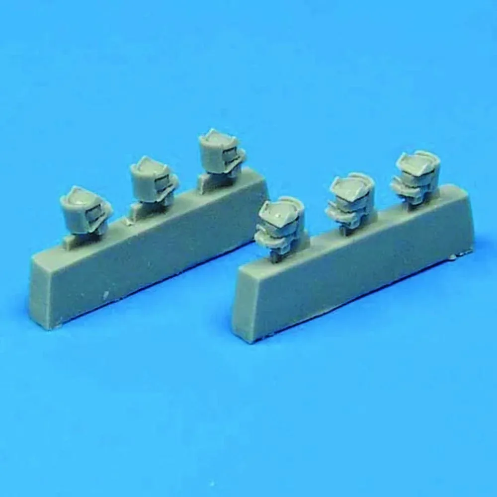 Resinové zaměřovače Aires Quickboost QB48015 N-3A/B v měřítku 1/48, 6 kusů na licím bloku