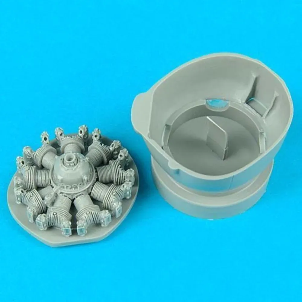 Resinový díl motoru Aires Quickboost QB48050 pro model T-28B Trojan v měřítku 1/48