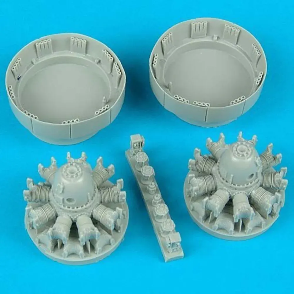 Resinové motory Quickboost QB48062 pro model A-26B/C v měřítku 1/48