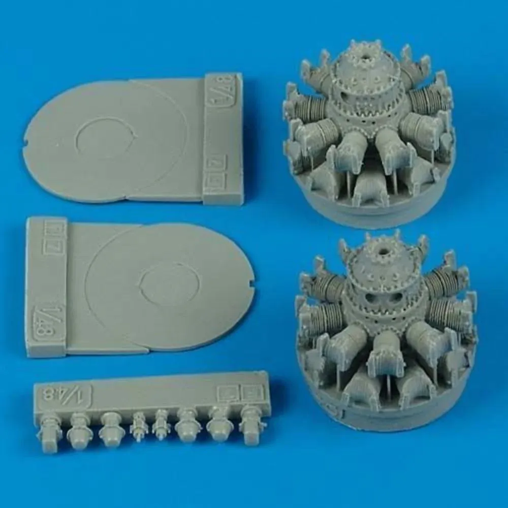 Sada náhradních motorů Quickboost QB48142 F7F Tigercat 1/48 pro stavebnici Italeri