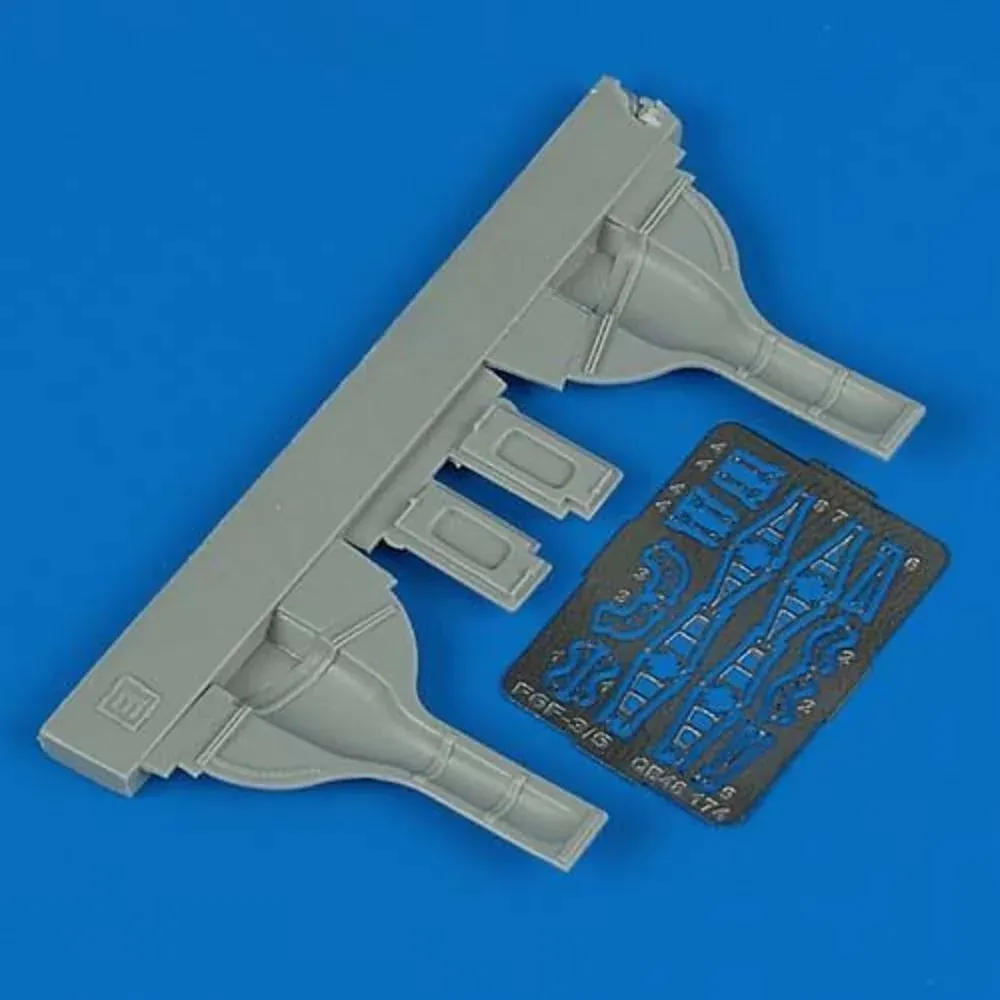 Resinová sada Quickboost QB48174 kryty podvozku F6F-3 Hellcat v měřítku 1/48