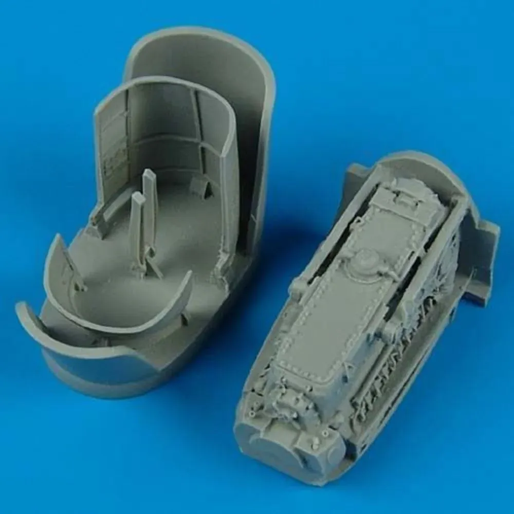 Resinový díl Quickboost QB48204 – pravý motor Bf 110C/E v měřítku 1/48 pro stavebnici Eduard