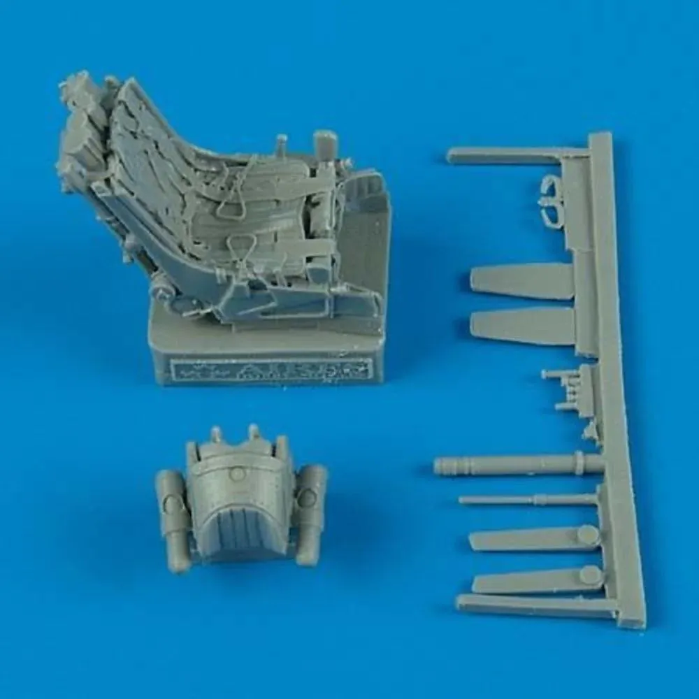 Resinová vystřelovací sedačka Aires Quickboost QB48237 s pásy pro MiG-29A v měřítku 1/48