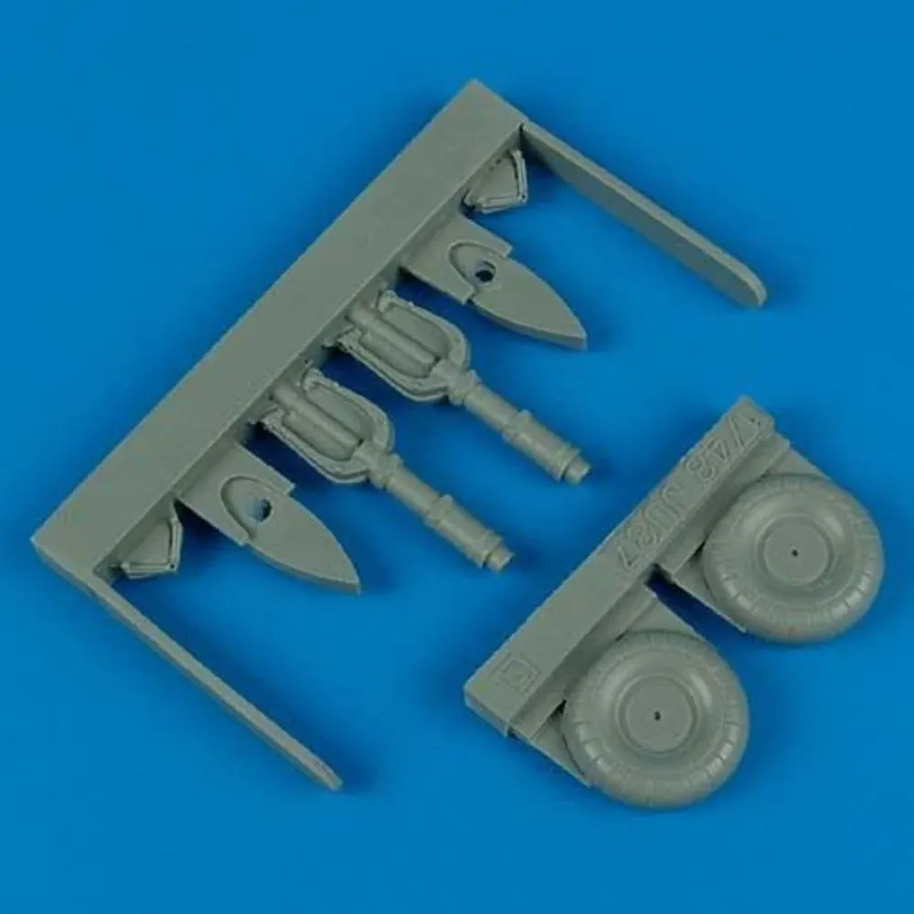 Resinová kola bez krytů Quickboost QB48257 pro model Ju 87 Stuka v měřítku 1/48