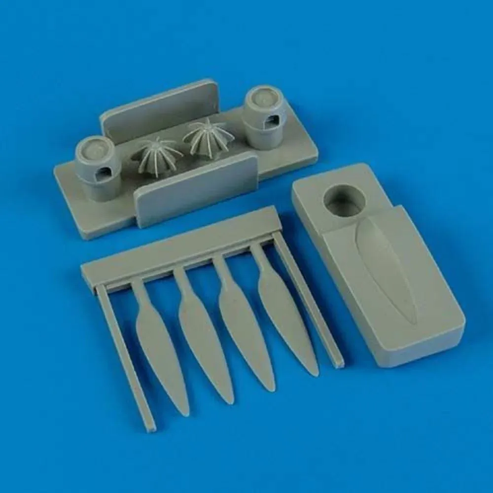 Resinová vrtule Quickboost QB48393 pro Fw 189 v měřítku 1/48 na licím bloku
