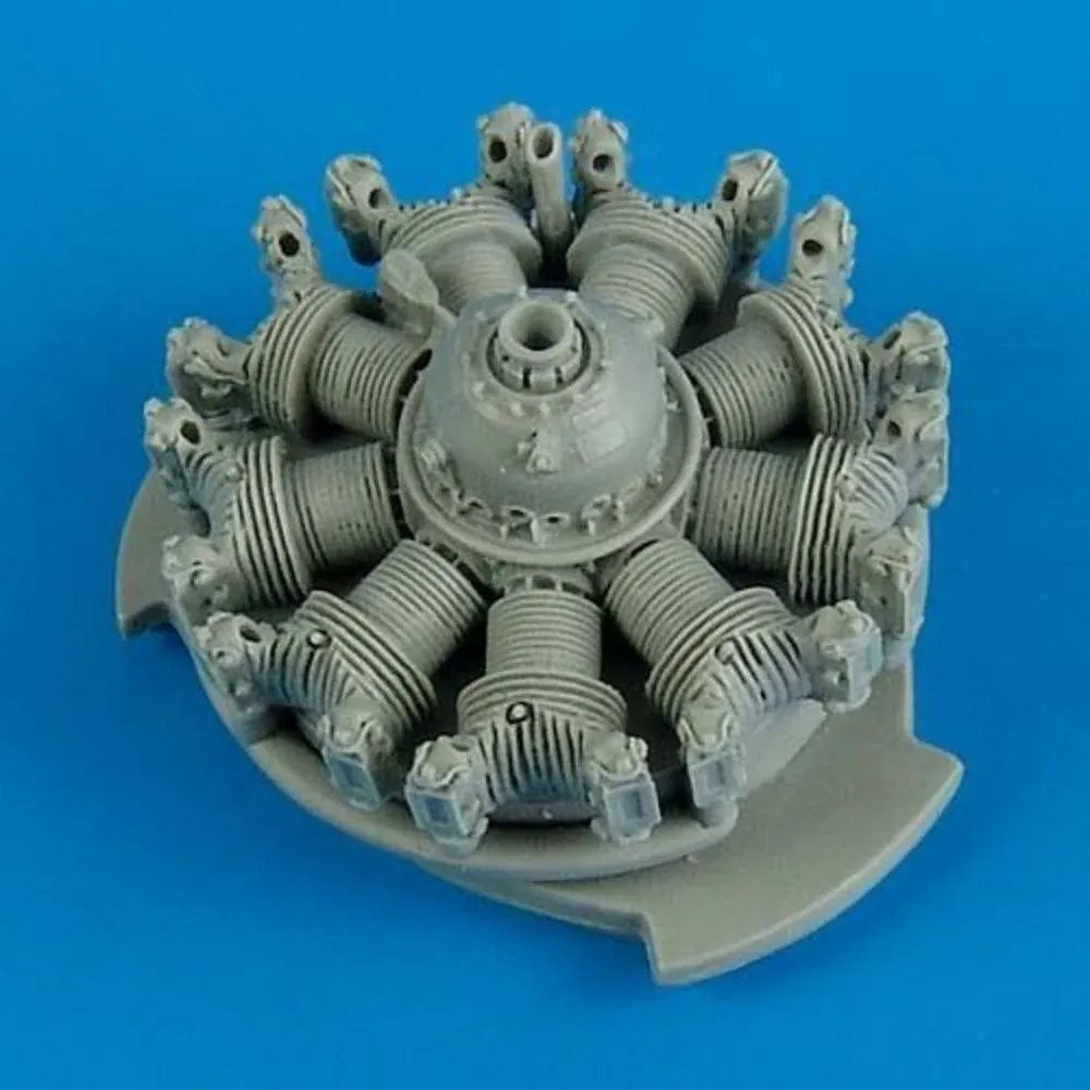 Náhradní motor Aires Quickboost QB48459 pro T-28 Trojan v měřítku 1/48, díl pro stavebnici Roden