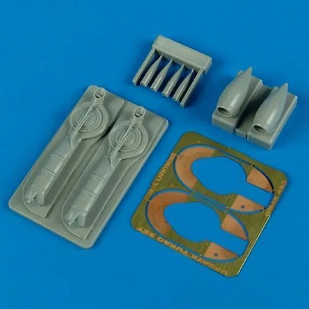 Resinová sada Quickboost QB48463 turbodmychadlo a vstupy vzduchu pro P-38J Lightning 1/48