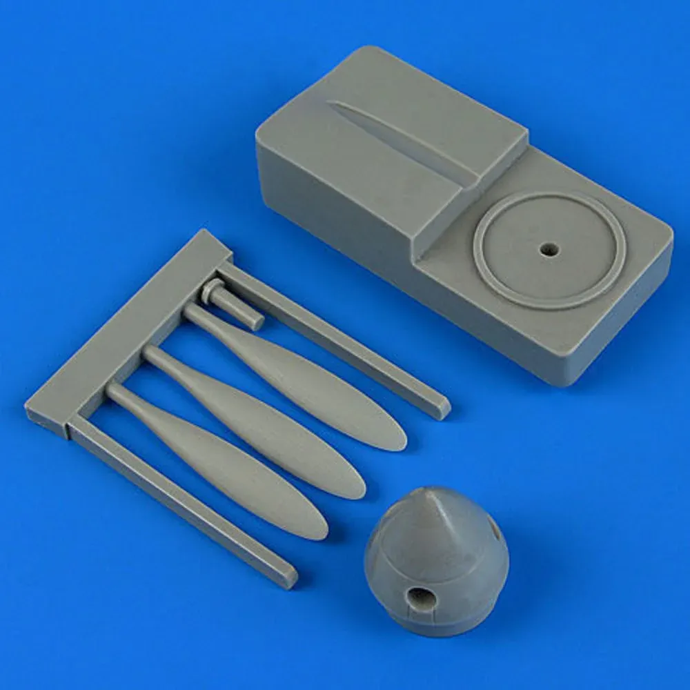 Quickboost QB48717 náhradní vrtule s přípravkem pro model MiG-3 v měřítku 1/48