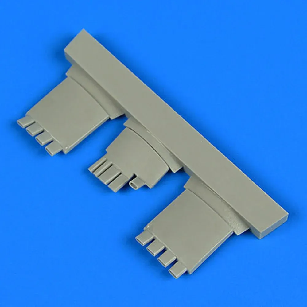 Resinové výfuky Quickboost QB48808 pro Fw 190A v měřítku 1/48 na licím bloku