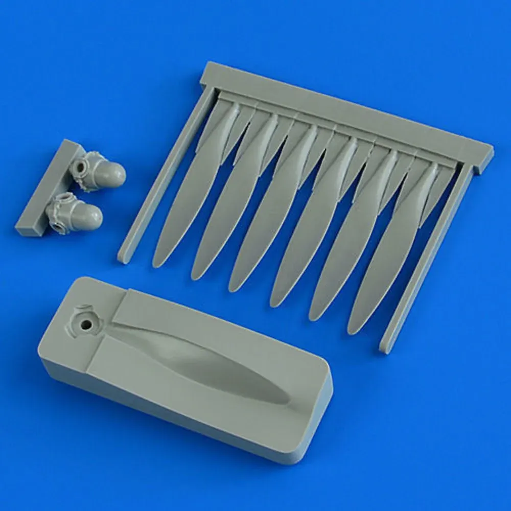 Resinová sada Quickboost QB48896 – vrtule pro Beaufighter 1/48 s montážním přípravkem