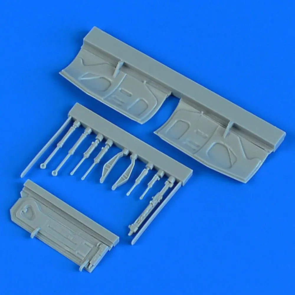 Resinové kryty podvozku Aires Quickboost QB48903 pro F-16A/B Fighting Falcon 1/48 Hasegawa
