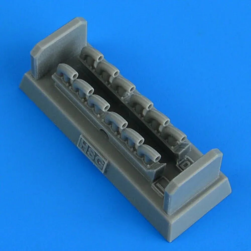 Resinové výfuky Quickboost QB49057 pro model P-39Q/N Hasegawa v měřítku 1/48