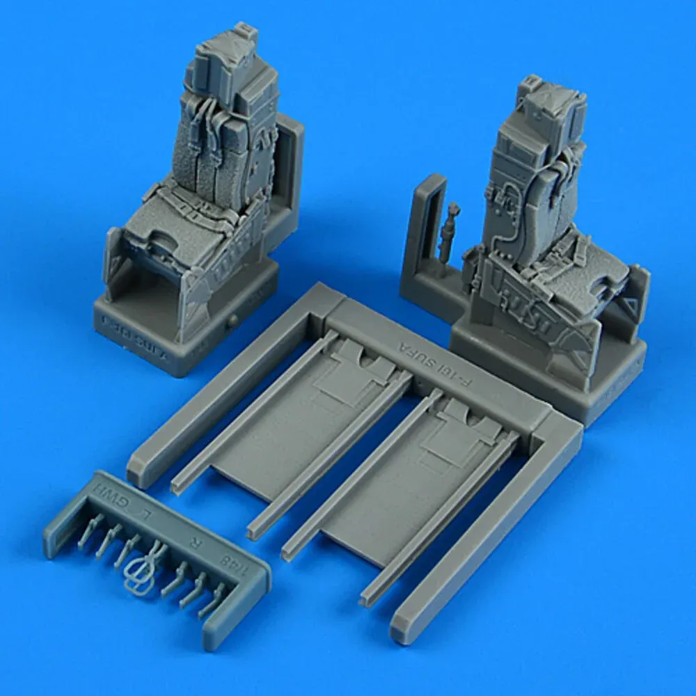 Resinové vystřelovací sedačky Aires Quickboost QB49200 pro F-16I Sufa v měřítku 1/48