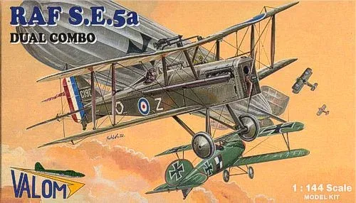 Krabice stavebnice Valom 14404 RAF S.E.5a Dual Combo v měřítku 1/144
