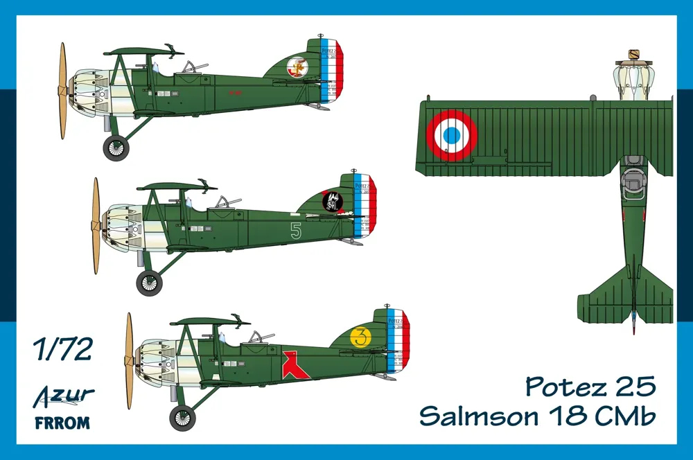 Krabice stavebnice FRROM FR0054 Potez 25 Salmson 18 CMb v měřítku 1/72