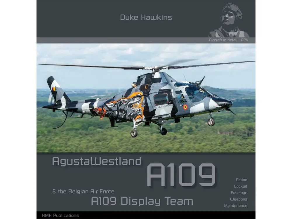 Obálka publikace Duke Hawkins DH024 AgustaWestland A109, HMH Publications, 116 stran