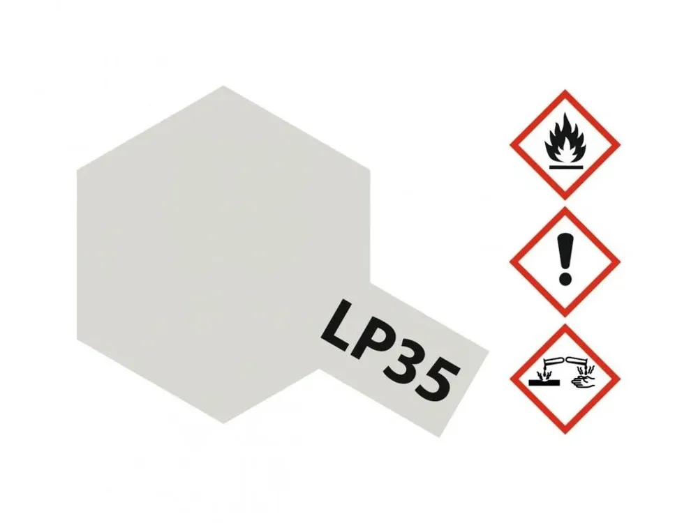 Skleněná lahvička lakové barvy Tamiya LP-35 Insignia White 10 ml