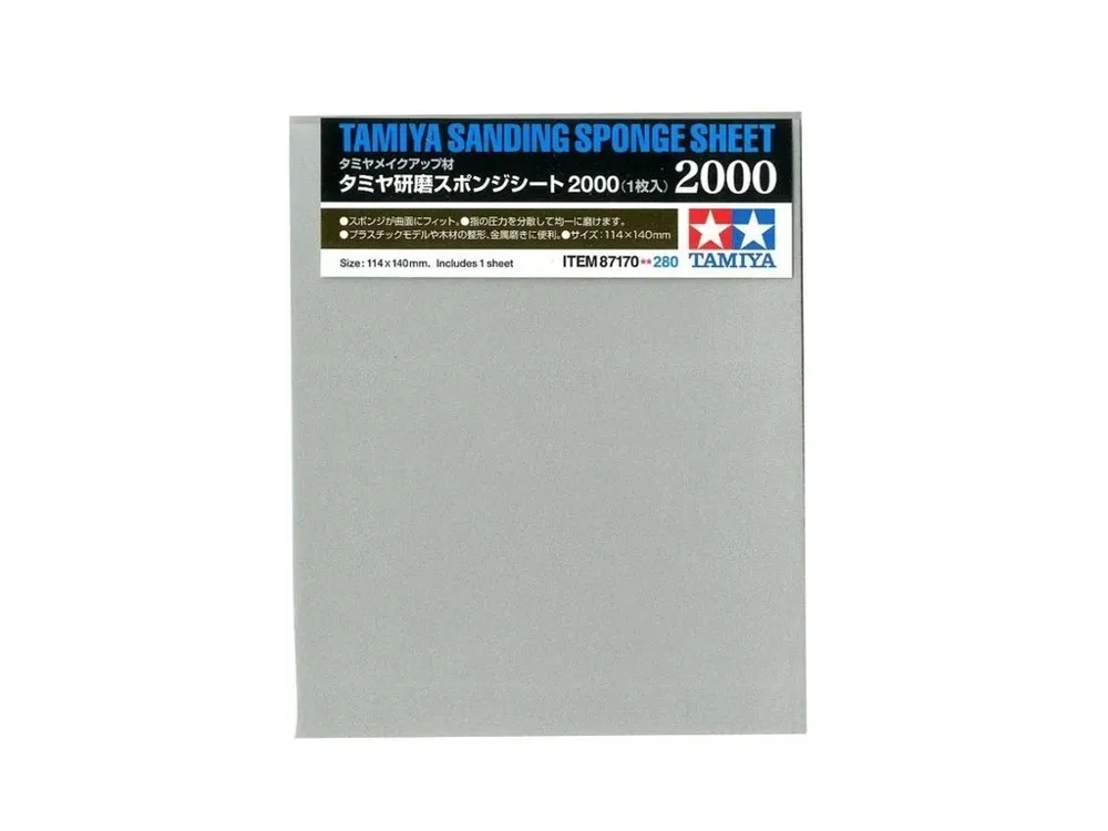 Brusná houbička Tamiya 87170 Sanding Sponge Sheet se zrnitostí 2000 v originálním balení