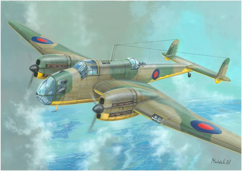Krabice plastikové stavebnice Valom 14437 Handley Page Hereford v měřítku 1/144