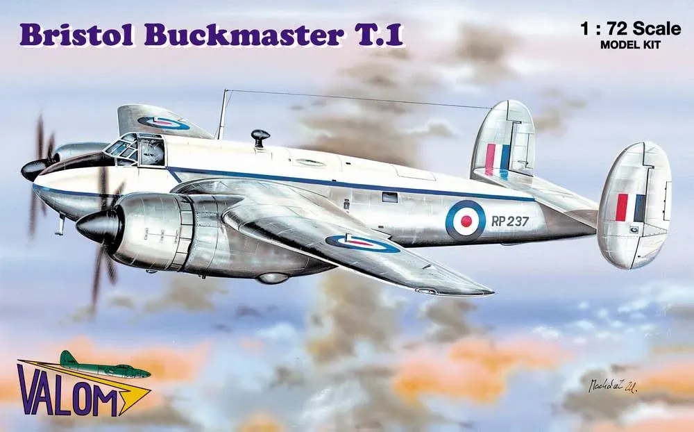 Krabice plastikové stavebnice Valom 72065 Bristol Buckmaster T.1 v měřítku 1/72