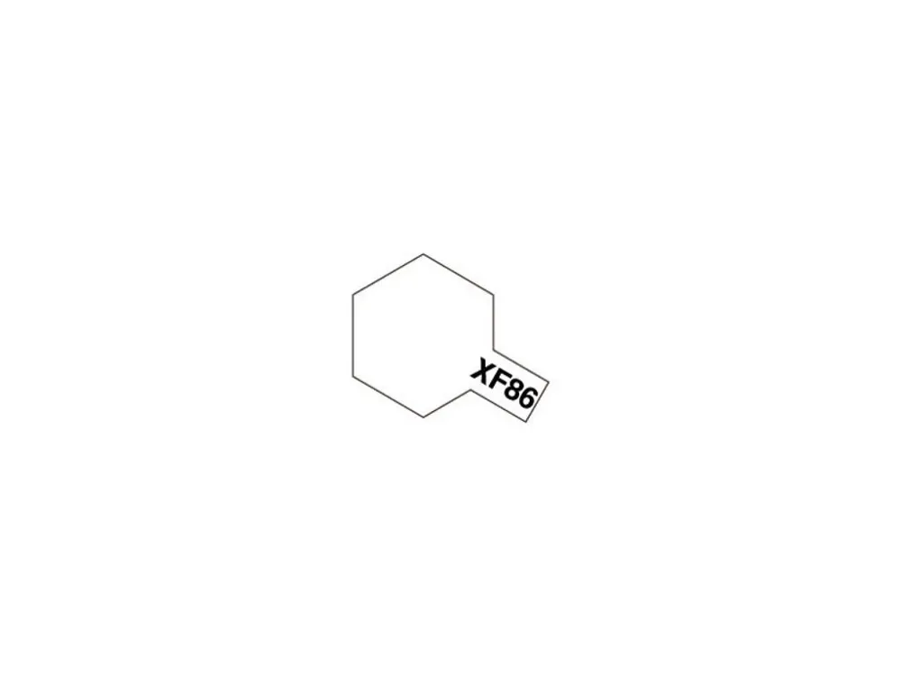 Skleněná lahvička akrylového laku Tamiya Acrylic Mini XF-86 Flat Clear 10 ml