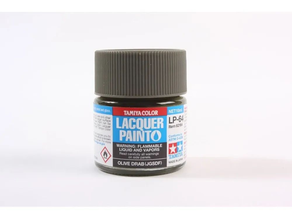 Skleněná lahvička lakové barvy Tamiya LP-64 Olive Drab JGSDF 10 ml