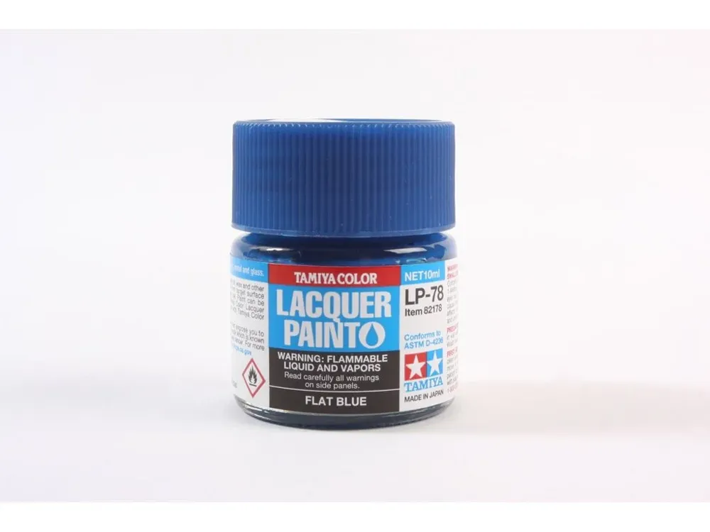 Skleněná lahvička lakové barvy Tamiya LP-78 82178 modrá matná, 10 ml