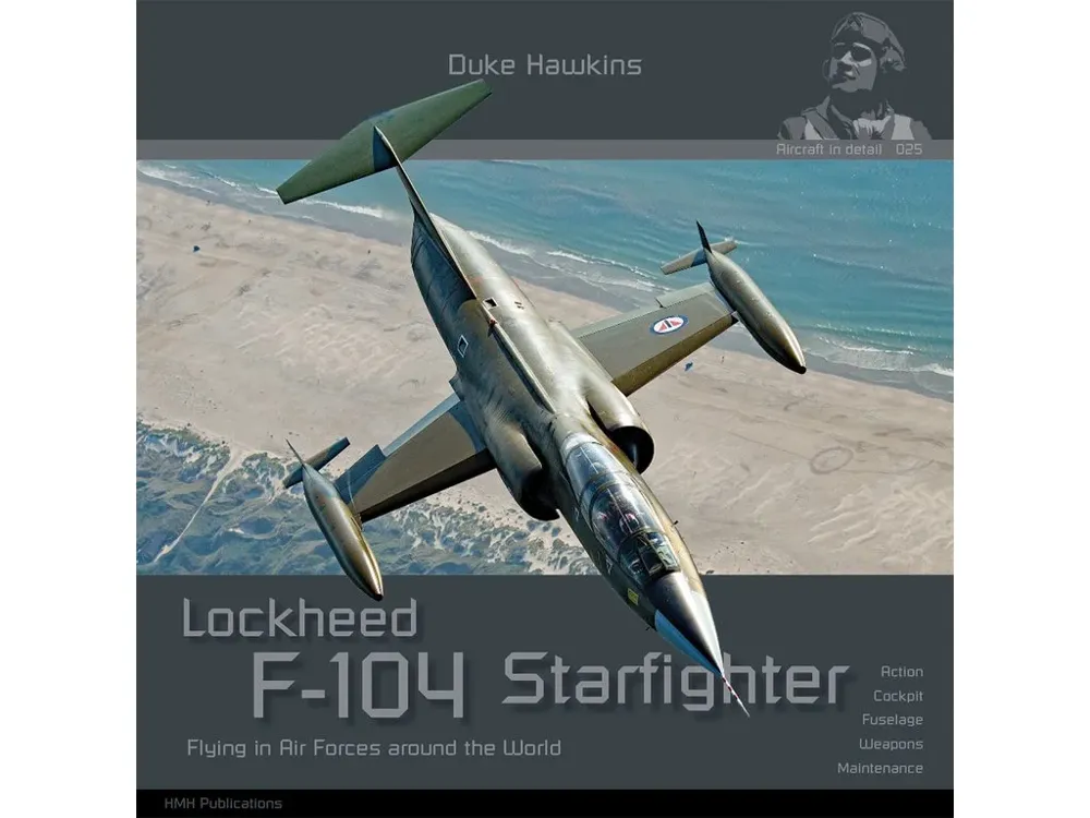 Obálka publikace Duke Hawkins Lockheed F-104 Starfighter, 180 stran, angličtina