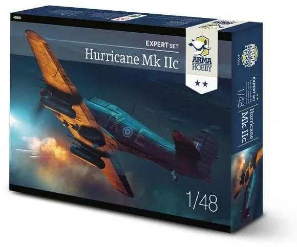 Krabice stavebnice Arma Hobby 40004 Hurricane Mk IIc v měřítku 1/48