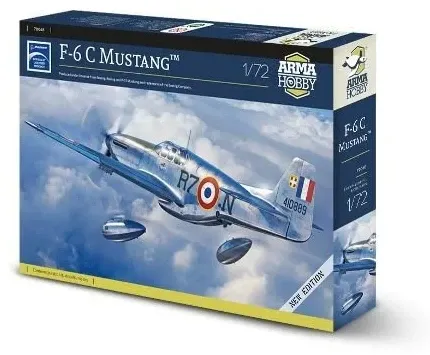 Krabice plastikové stavebnice Arma Hobby 70068 F-6C Mustang v měřítku 1/72