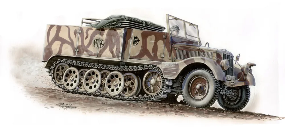 Krabice stavebnice Special Hobby SA72004 SdKfz 11/4 Nebelkraftwagen v měřítku 1/72