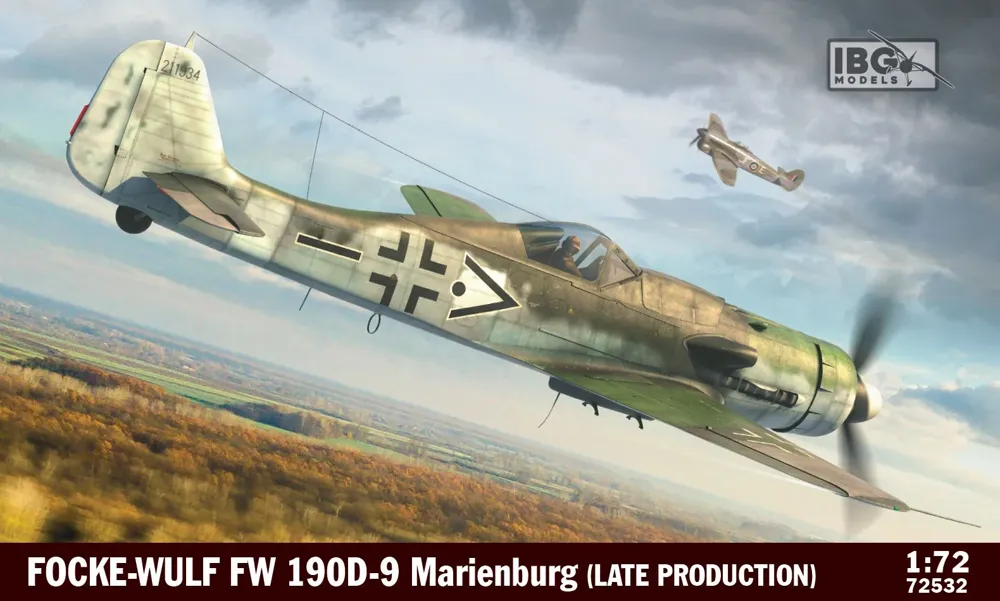 Krabice stavebnice IBG Models 72532 Fw 190D-9 Marienburg v měřítku 1/72