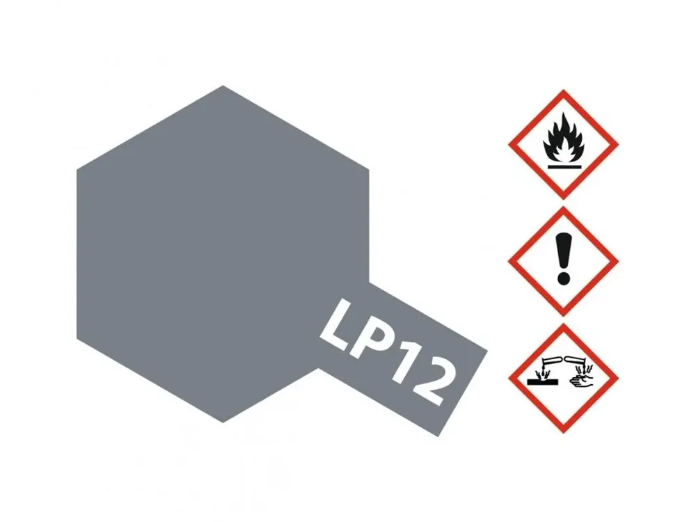 Skleněná lahvička lakové barvy Tamiya LP-12 82112 japonská námořní šedá Kure, 10 ml