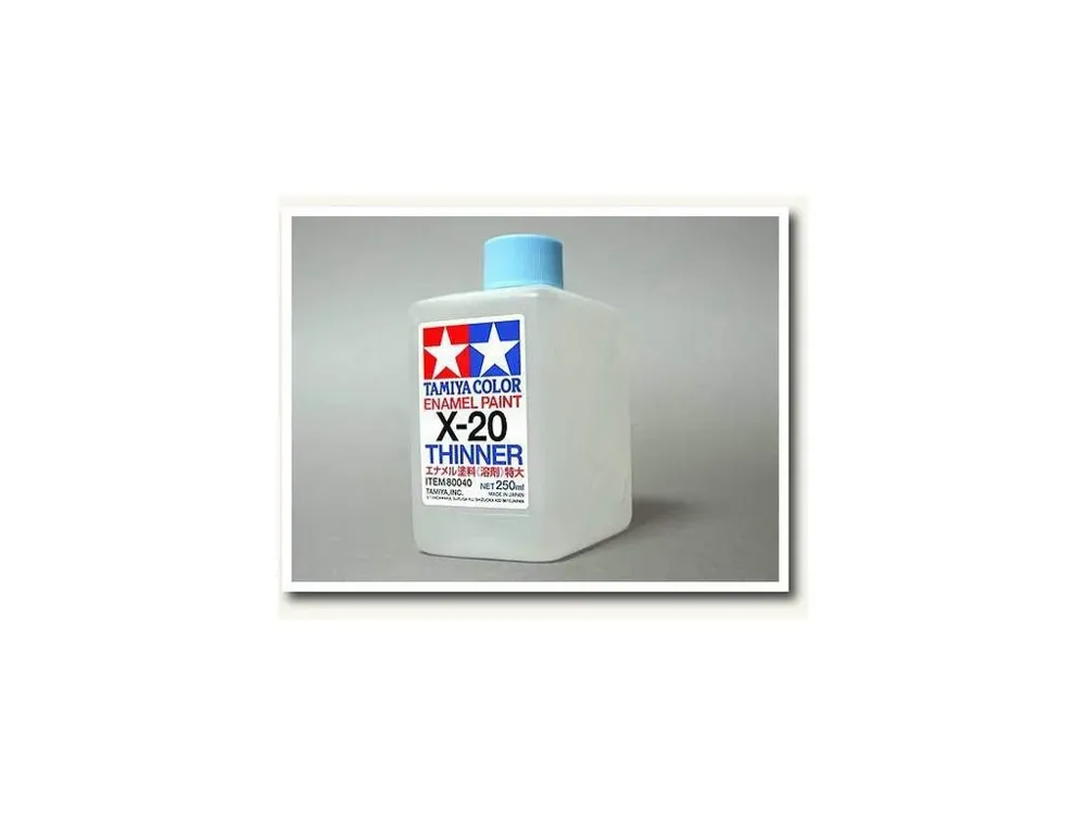 Plechovka ředidla Tamiya 80040 X-20 Enamel Thinner 250 ml pro emailové barvy