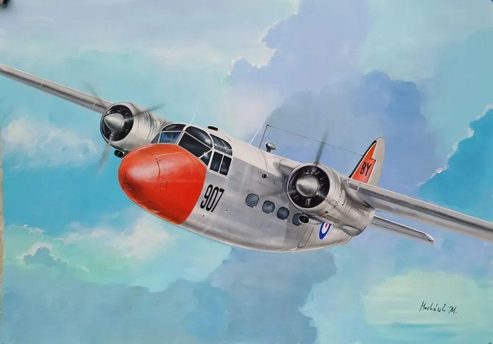 Krabice plastikové stavebnice Valom 72166 Percival P.50 Sea Prince C.1 v měřítku 1/72
