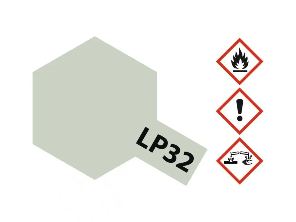Skleněná lahvička lakové barvy Tamiya LP-32 světle šedá IJN 10 ml