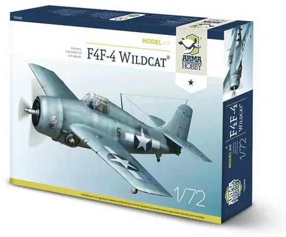 Krabice stavebnice Arma Hobby 70048 F4F-4 Wildcat v měřítku 1/72