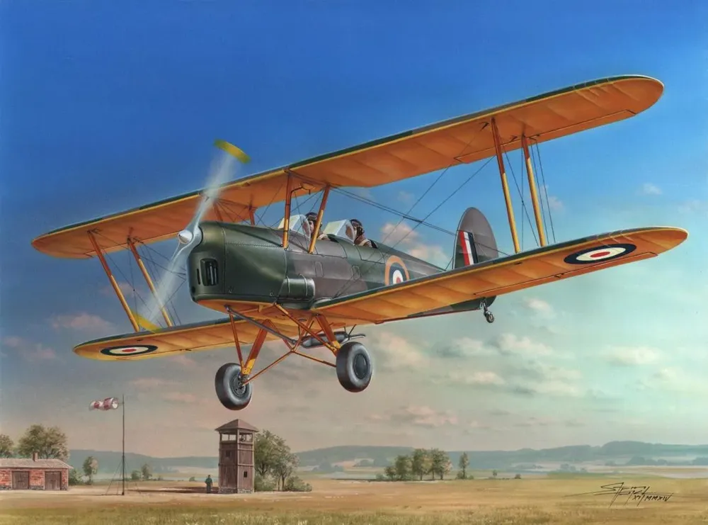 Krabice plastikové stavebnice FRROM 1/72 Stampe SV.4B United Kingdom s britským cvičným dvouplošníkem