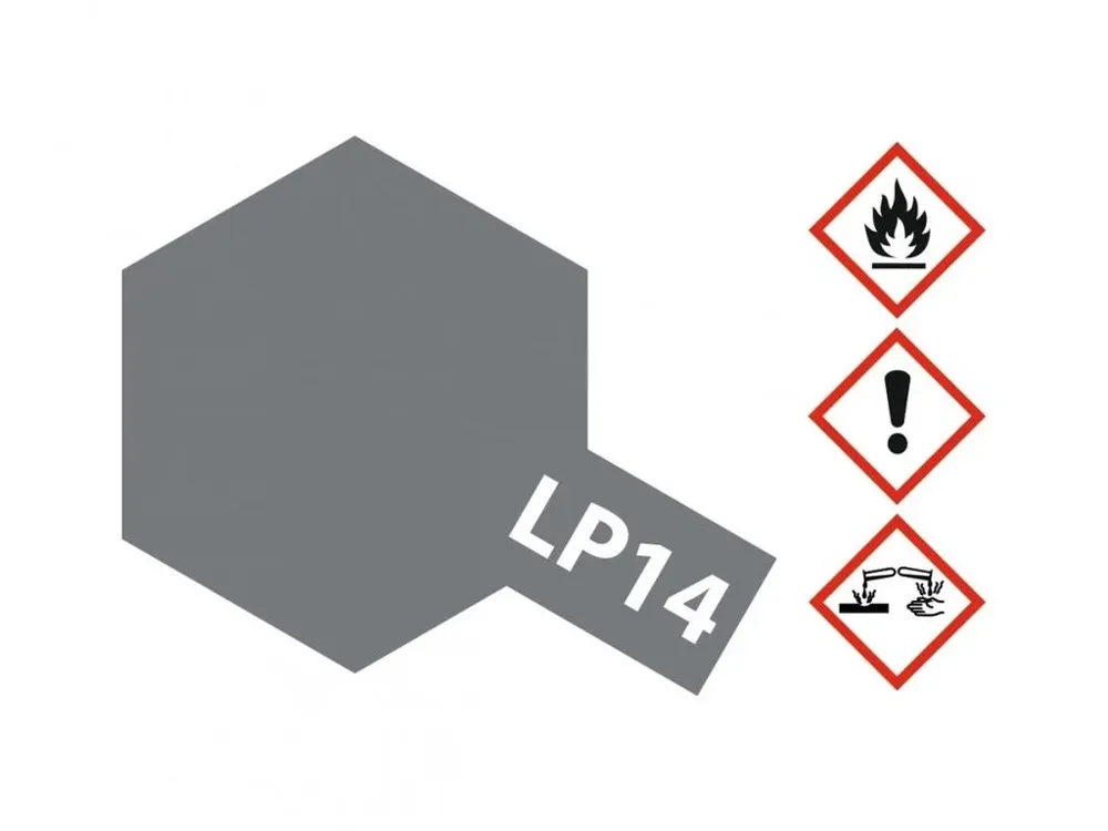 Skleněná lahvička lakové barvy Tamiya LP-14 82114 šedá IJN Maizuru 10 ml