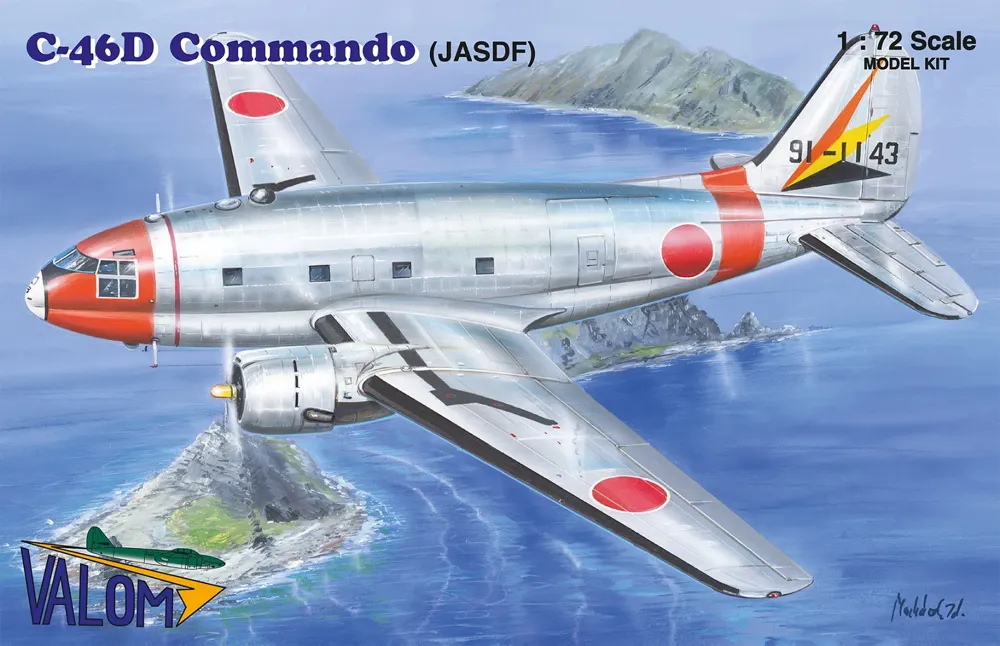Krabice stavebnice Valom 72151 Curtiss C-46D Commando JASDF v měřítku 1/72