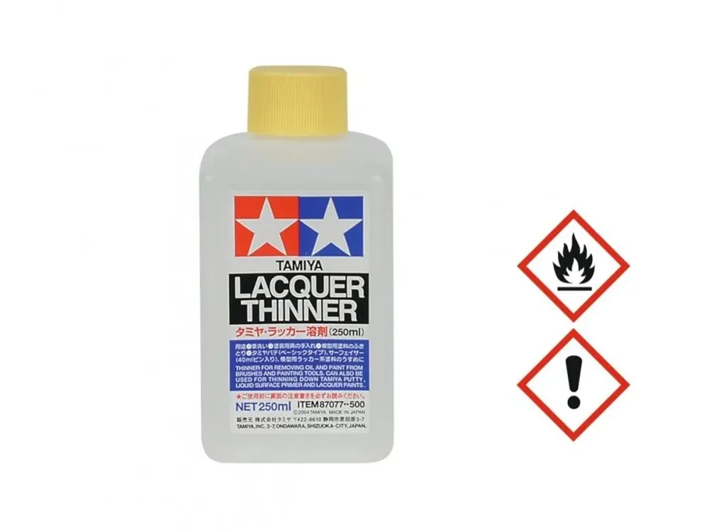 Plechovka lakového ředidla Tamiya 87077 Lacquer Thinner