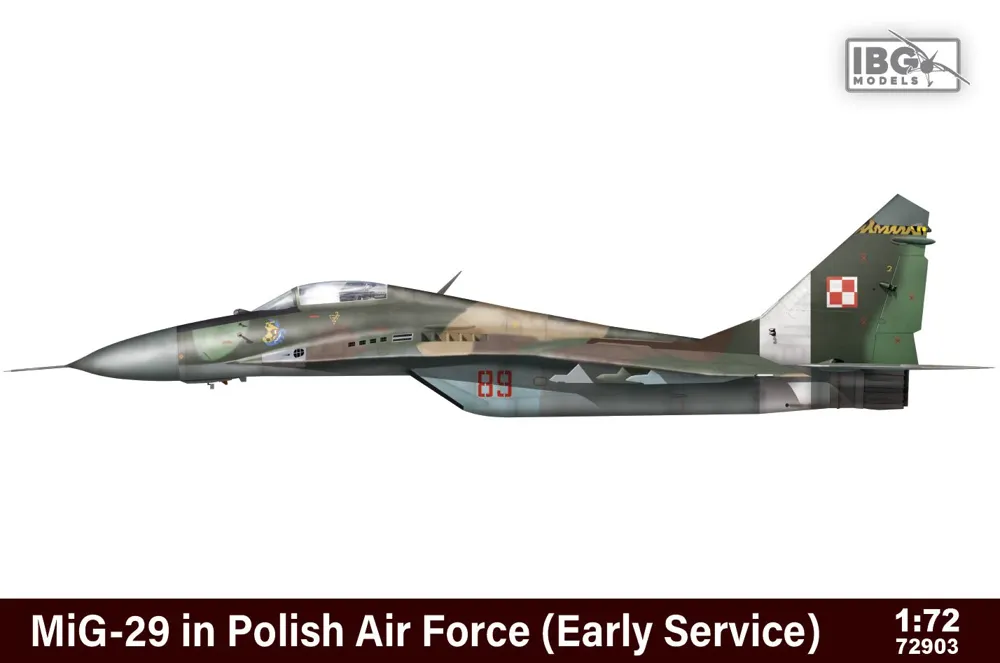 Krabice stavebnice IBG Models 72903 MiG-29 v polském letectvu v měřítku 1/72